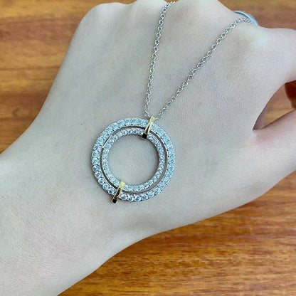 [Lume Jewelry]EDGE DIAMOND GOLD SILVER NECKLACE