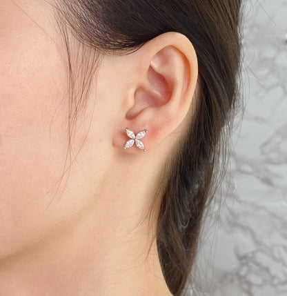 [Lume Jewelry]VICTORIA SILVER DIAMOND STUD MINI EARRINGS