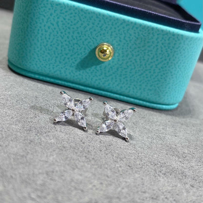 [Lume Jewelry]VICTORIA SILVER DIAMOND STUD MINI EARRINGS