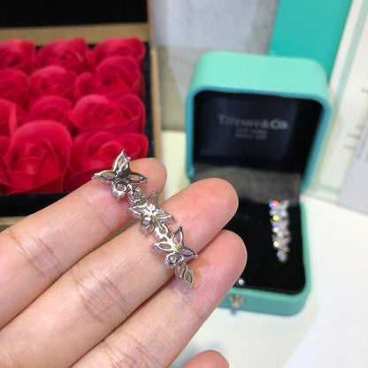 [Lume Jewelry]VICTORIA SILVER DIAMOND DROP EARRINGS