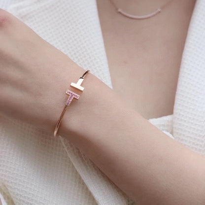 [Lume Jewelry]T PINK GOLD PINK DIAMOND BRACELET