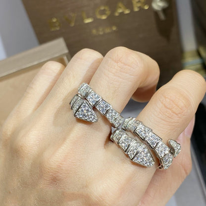 [Lume Jewelry]SERPENTI RING SILVER DIAMOND PAVED