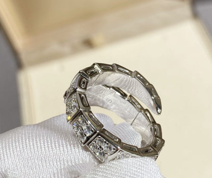 [Lume Jewelry]SERPENTI RING SILVER DIAMOND PAVED
