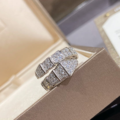 [Lume Jewelry]SERPENTI RING SILVER DIAMOND PAVED