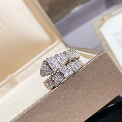 [Lume Jewelry]SERPENTI RING SILVER DIAMOND PAVED