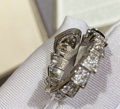[Lume Jewelry]SERPENTI LARGE RING SILVER DIAMOND PAVED