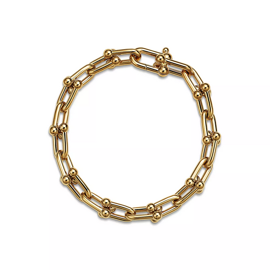 [Lume Jewelry]HARDWEAR MEDIUM LINK 20 MOTIF GOLD BRACELET