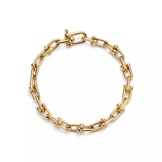 [Lume Jewelry]HARDWEAR SMALL LINK 26 MOTIF GOLD BRACELET