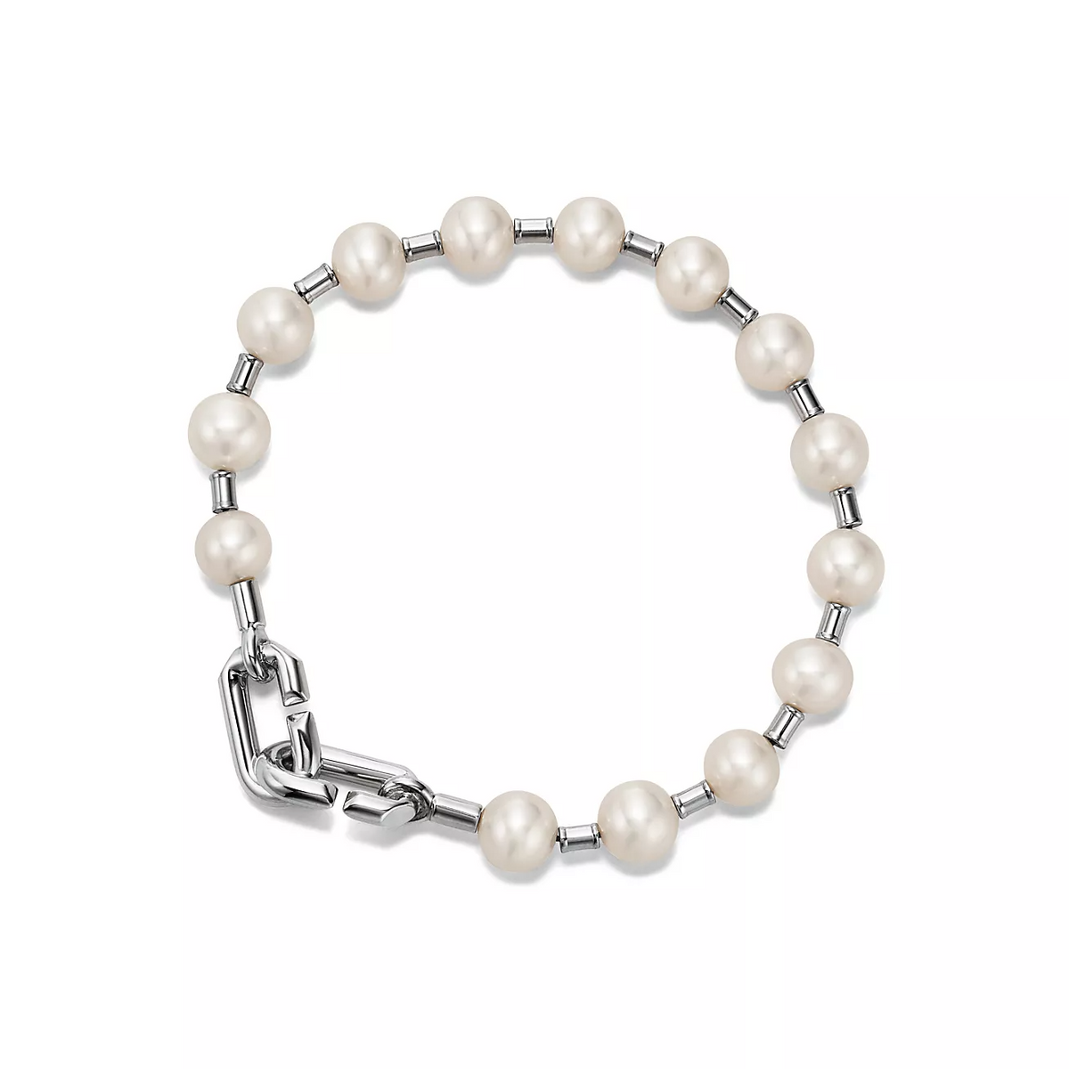 [Lume Jewelry]PEARL 7-8MM SILVER BRACELET