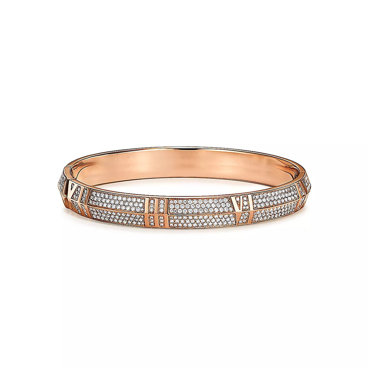 [Lume Jewelry]ATLAS X PINK GOLD DIAMOND PAVED BRACELET