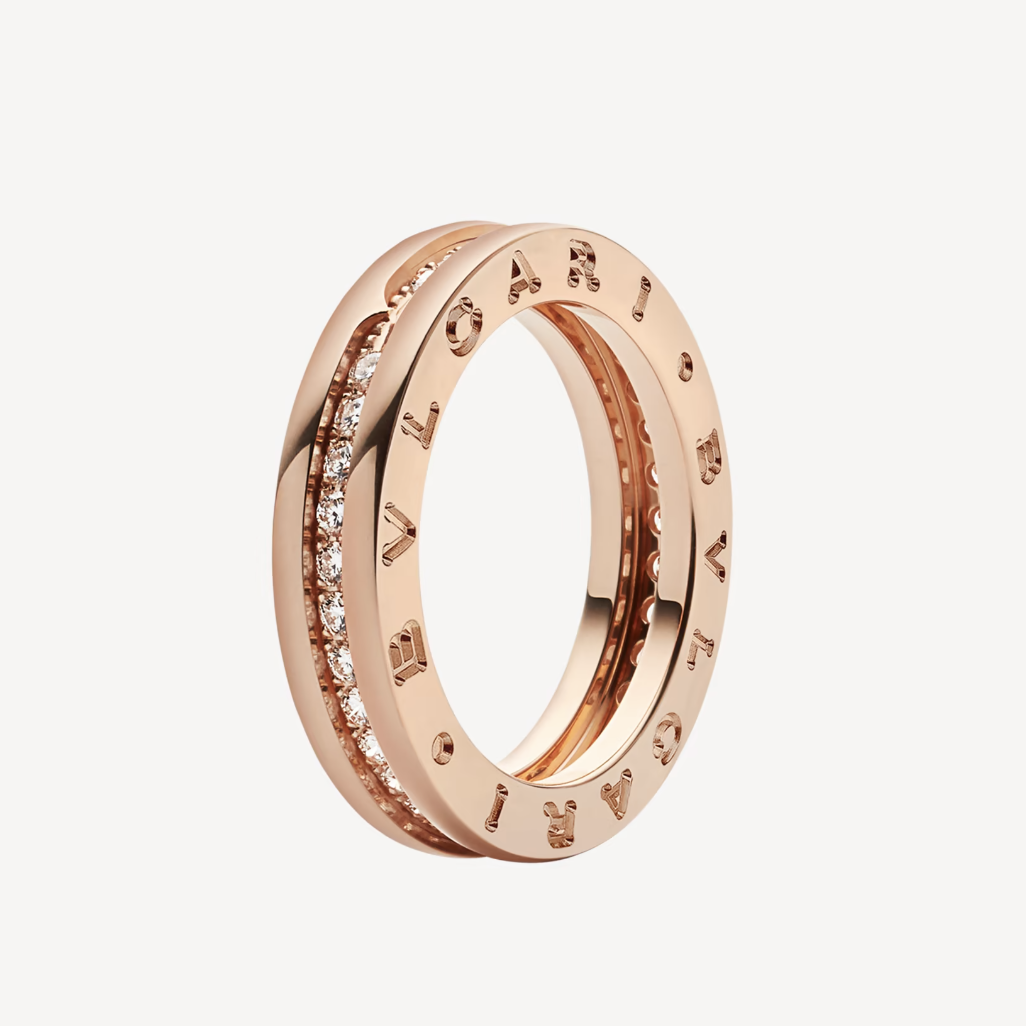 [Lume Jewelry]ZERO 1 ONE-BAND PAVED DIAMONDS ON THE SPIRAL RING
