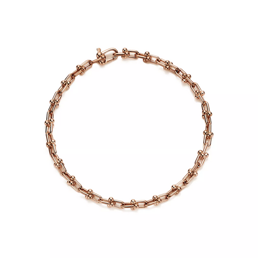 [Lume Jewelry]HARDWEAR MICRO LINK 44 MOTIF PINK GOLD BRACELET