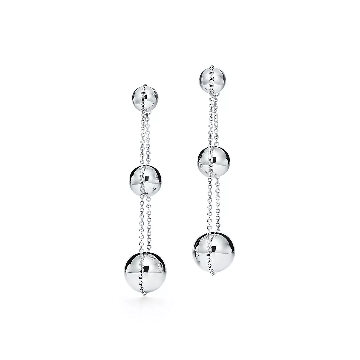 [Lume Jewelry]TRIPLE DROP SILVER EARRINGS