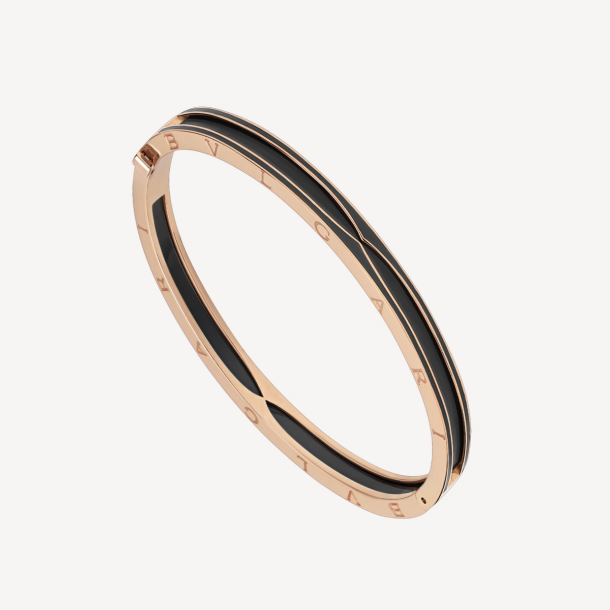 [Lume Jewelry]ZERO 1 PINK GOLD WITH MATTE BLACK CERAMIC BRACELET