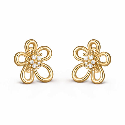 [Lume Jewelry]Flowerlace Stud Earrings,