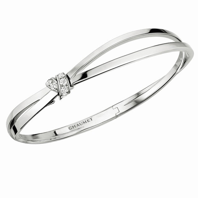 ¡®Lume Jewelry¡¯Liens Séduction Bracelet | Diamond Twisted Knot Bangle