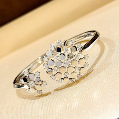 ¡®Lume Jewelry¡¯ Honeycomb Diamond Open Bangle