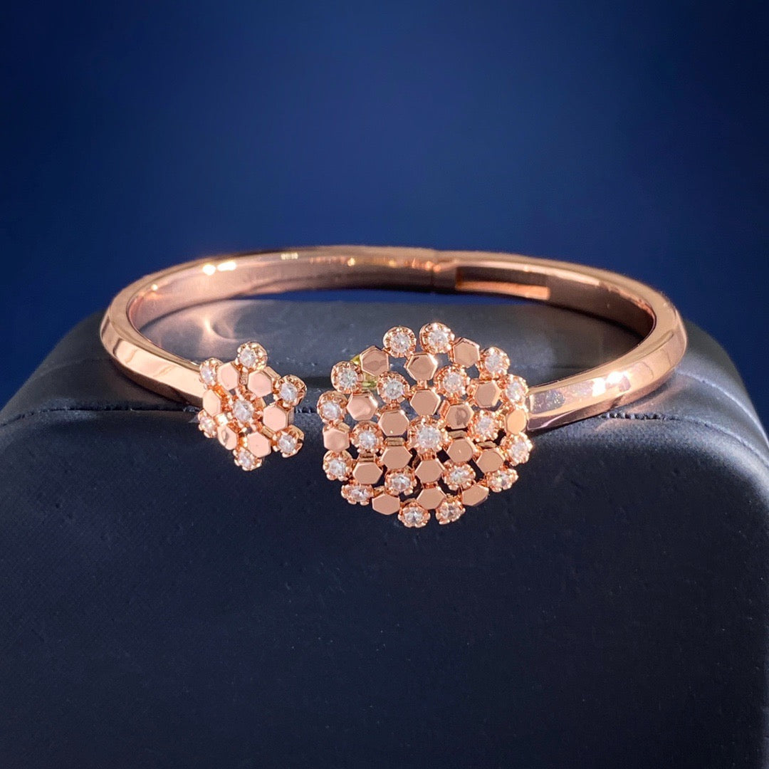 ¡®Lume Jewelry¡¯ Honeycomb Diamond Open Bangle