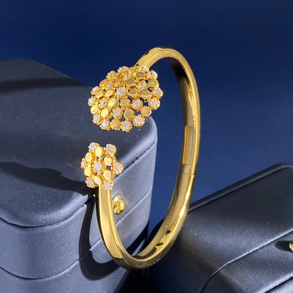 ¡®Lume Jewelry¡¯ Honeycomb Diamond Open Bangle