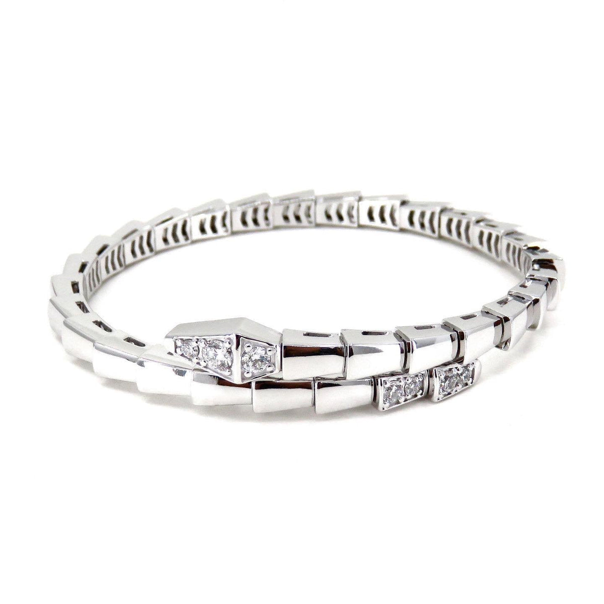[Lume Jewelry]SERPENTI BRACELET DIAMONDS SILVER