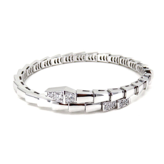 [Lume Jewelry]SERPENTI BRACELET DIAMONDS SILVER