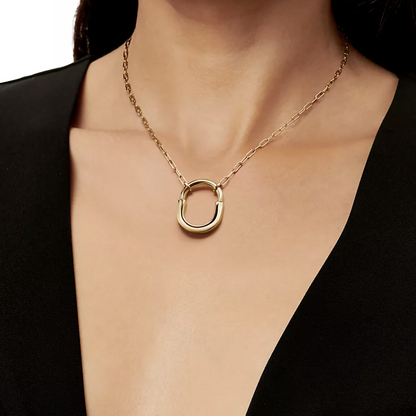 [Lume Jewelry]LOCK NECKLACE GOLD