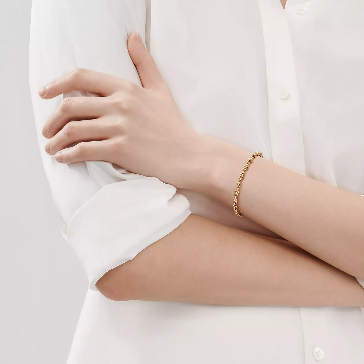 [Lume Jewelry]HARDWEAR MICRO LINK 44 MOTIF GOLD BRACELET