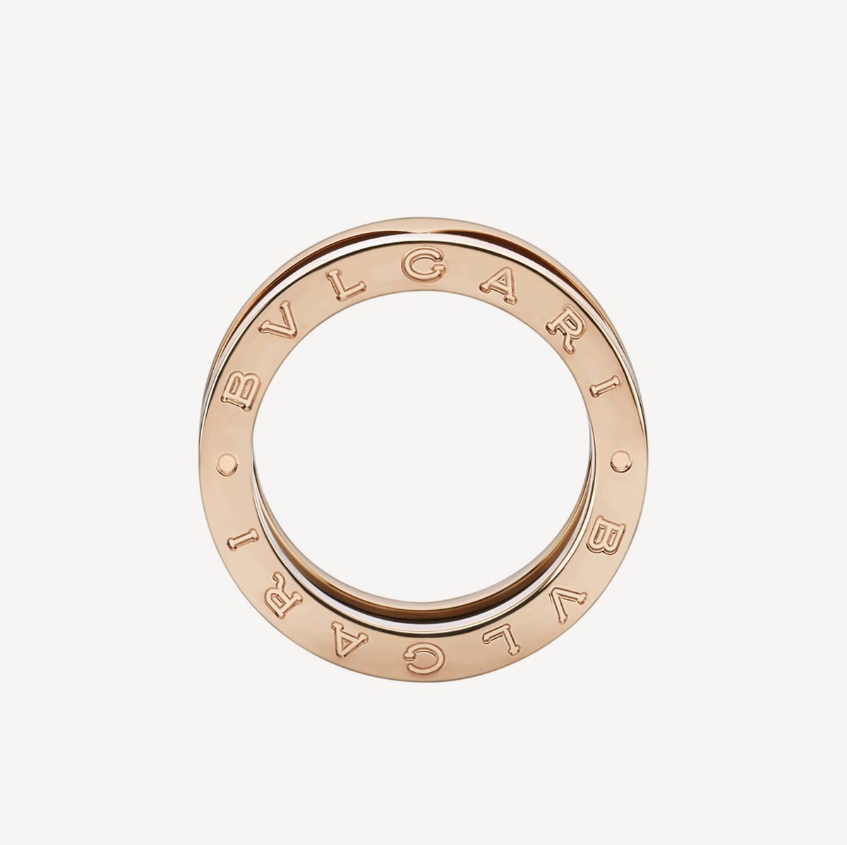 [Lume Jewelry]ZERO 1 TWO-BAND LOOPS AND BLACK CERAMIC PINK GOLD RING