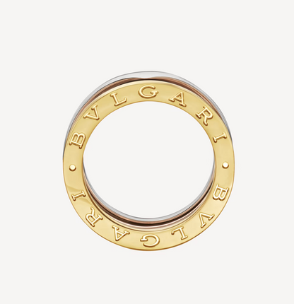 [Lume Jewelry]ZERO 1 THREE-BAND ROSE WHITE AND YELLOW RING
