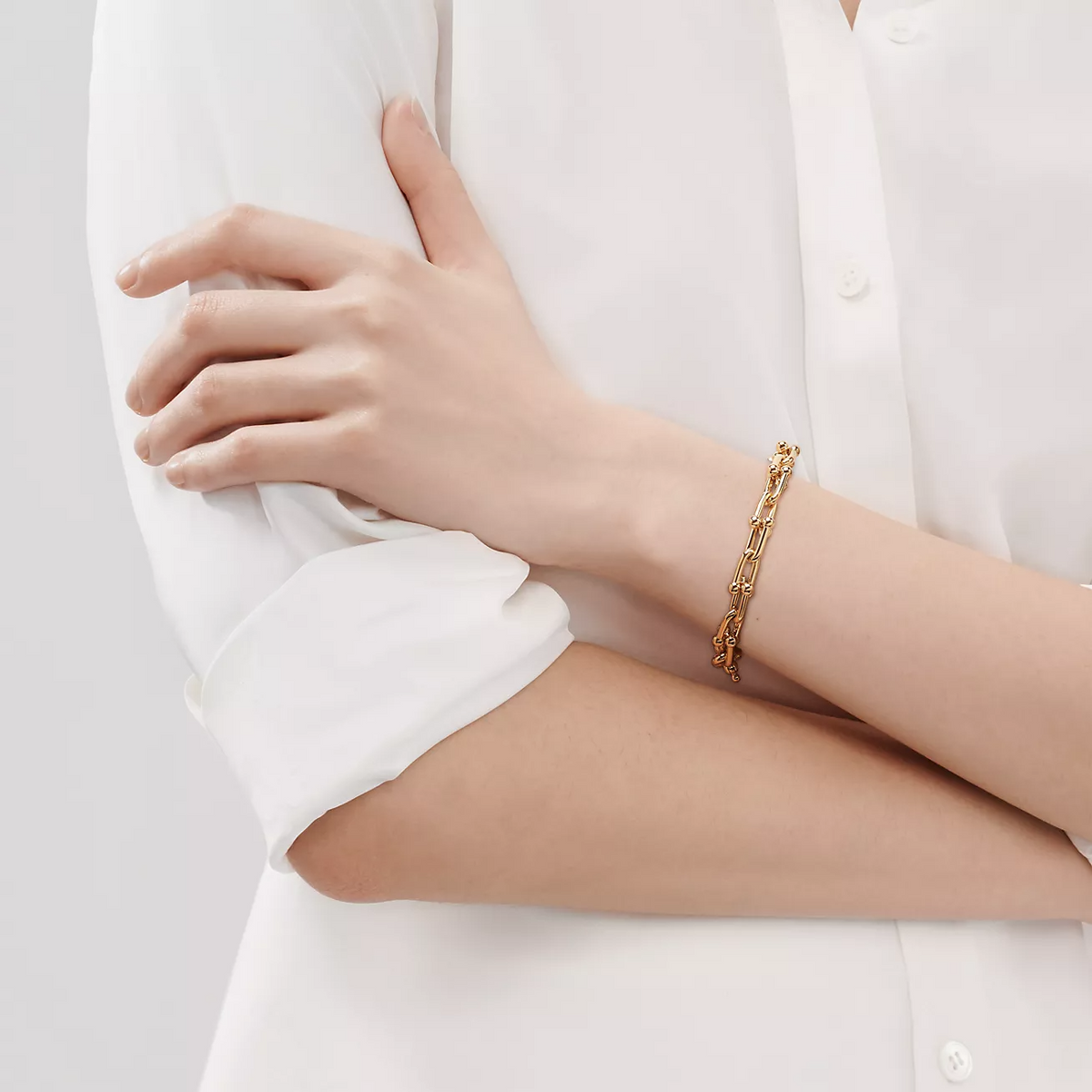 [Lume Jewelry]HARDWEAR MEDIUM LINK 20 MOTIF GOLD BRACELET