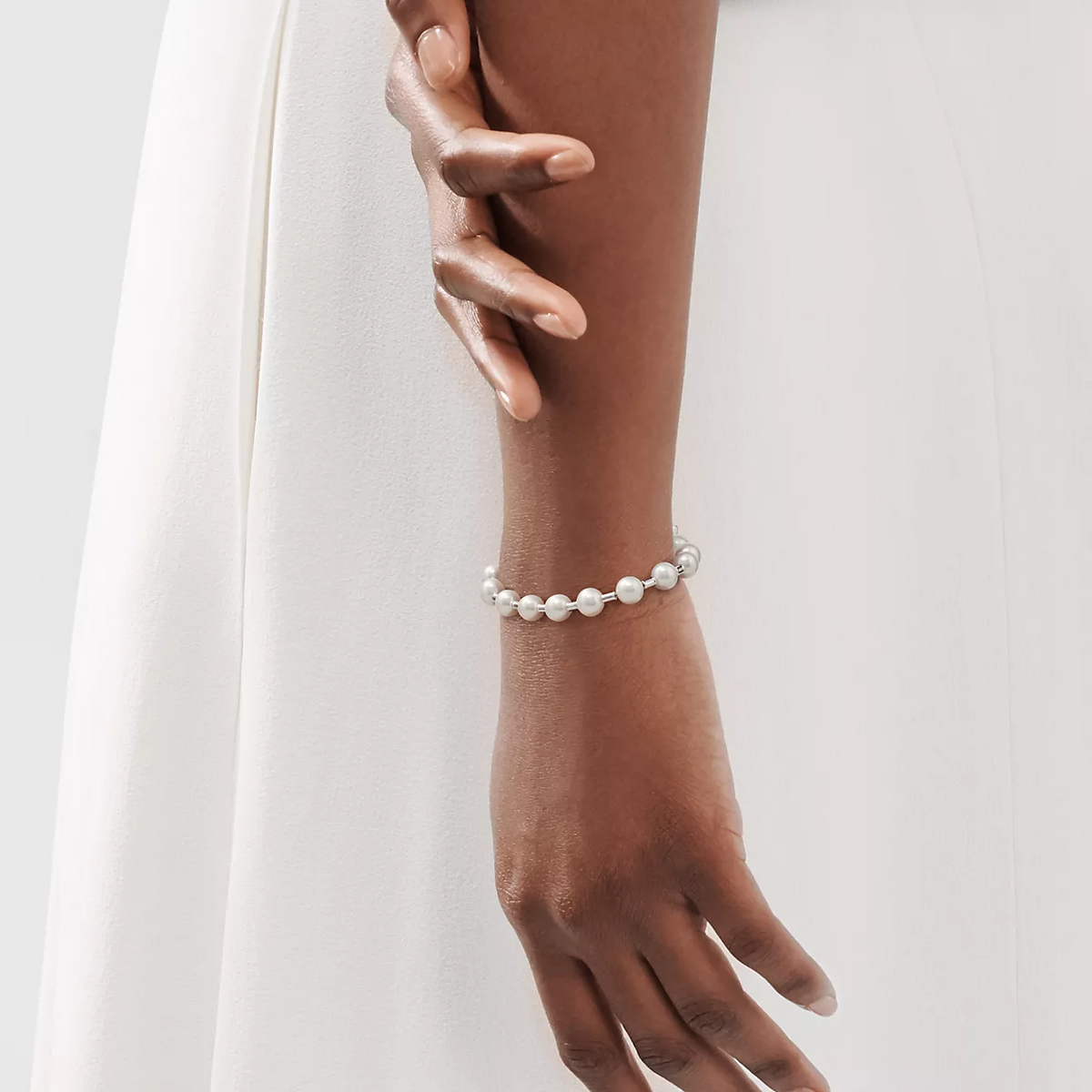 [Lume Jewelry]PEARL 7-8MM SILVER BRACELET
