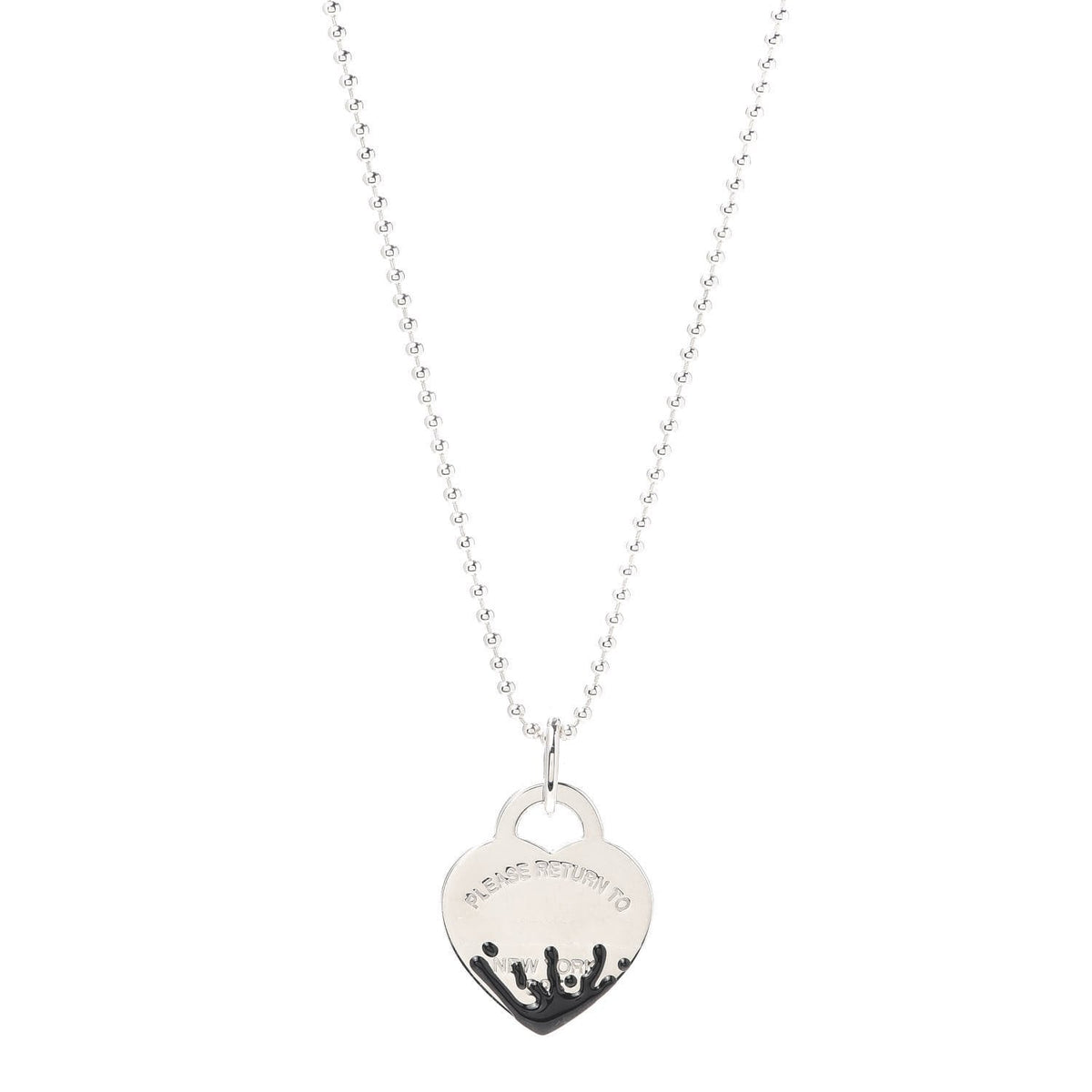 [Lume Jewelry]COLOUR HEART SPLASH TAG NECKLACE