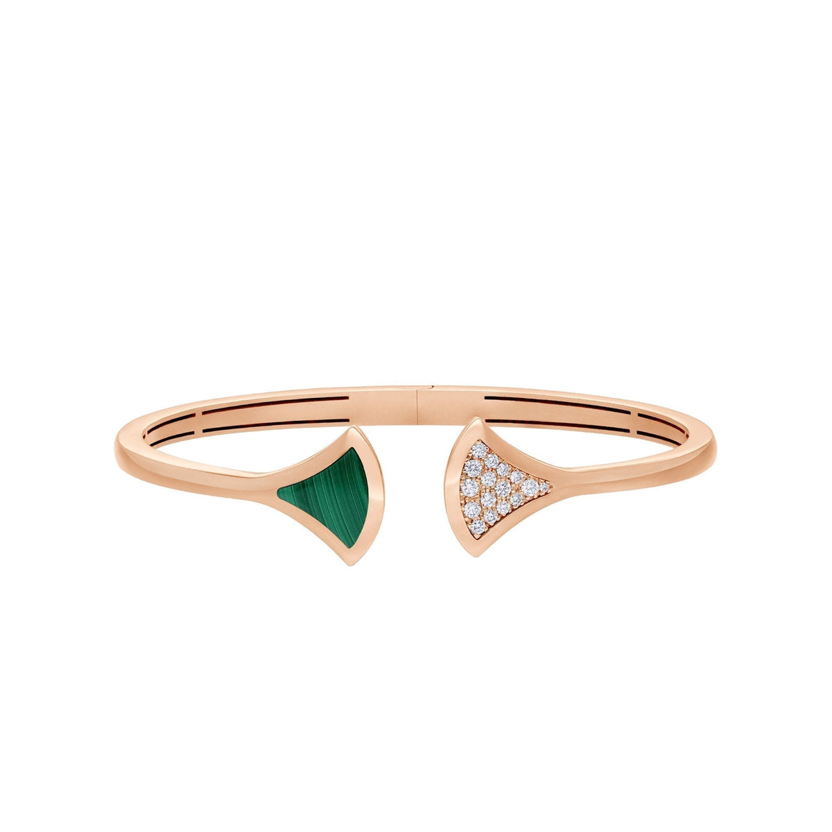 [Lume Jewelry]DREAM BRACELET OPEN MALACHITE PINK GOLD