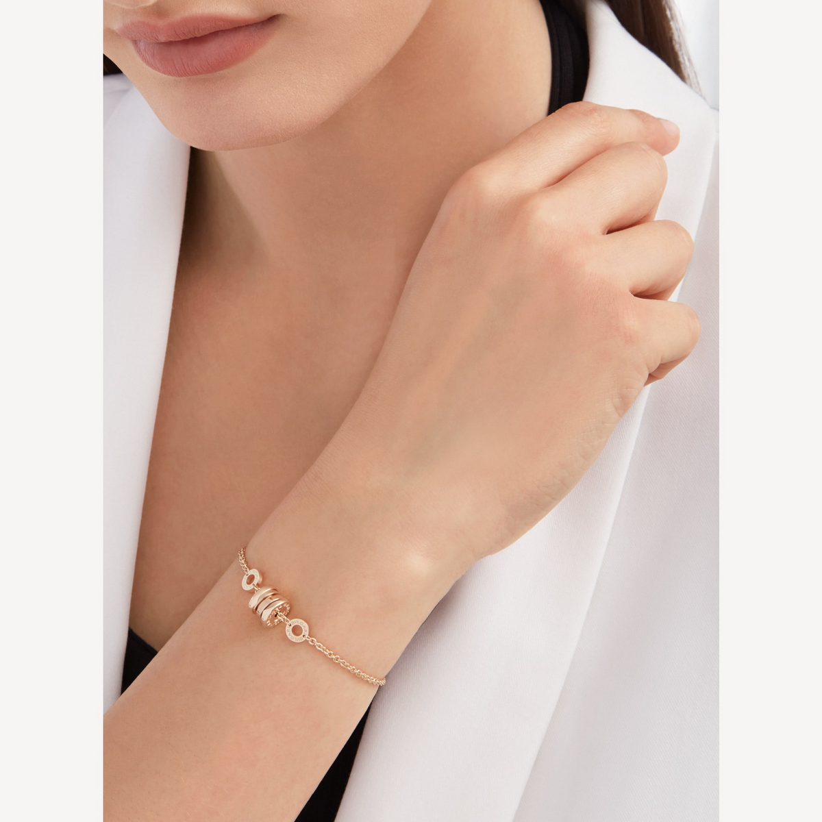 [Lume Jewelry]ZERO 1 SOFT PINK GOLD BRACELET