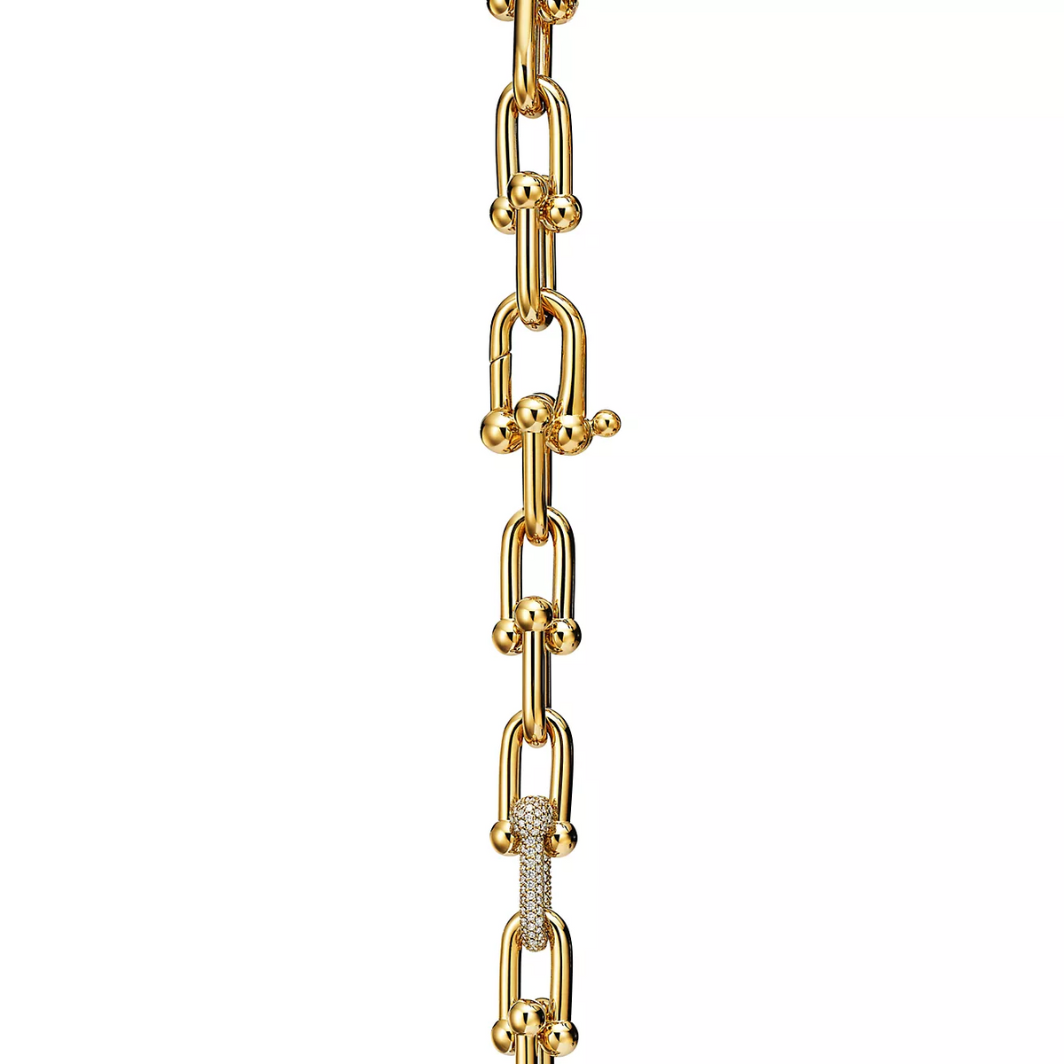 [Lume Jewelry]HARDWEAR LARGE LINK GOLD DIAMOND BRACELET