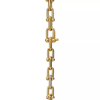 [Lume Jewelry]HARDWEAR LARGE LINK GOLD DIAMOND BRACELET