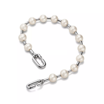 [Lume Jewelry]PEARL 7-8MM SILVER BRACELET