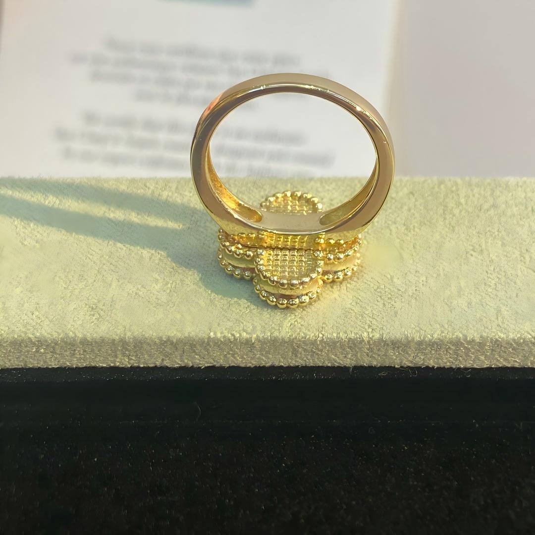 [Lume Jewelry]NEW CLOVER PINK ENAMEL RINGS