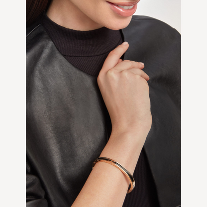 [Lume Jewelry]ZERO 1 PINK GOLD WITH BLACK CERAMIC BRACELET