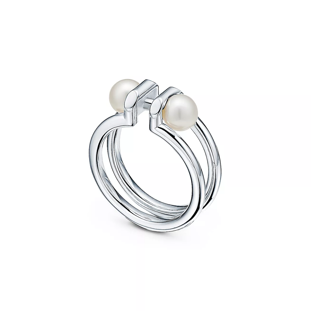 [Lume Jewelry]DOUBLE PEARL SILVER RING
