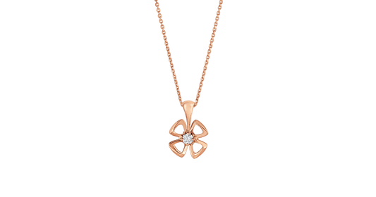 [Lume Jewelry]FIOREVER NECKLACE DIAMOND CENTER