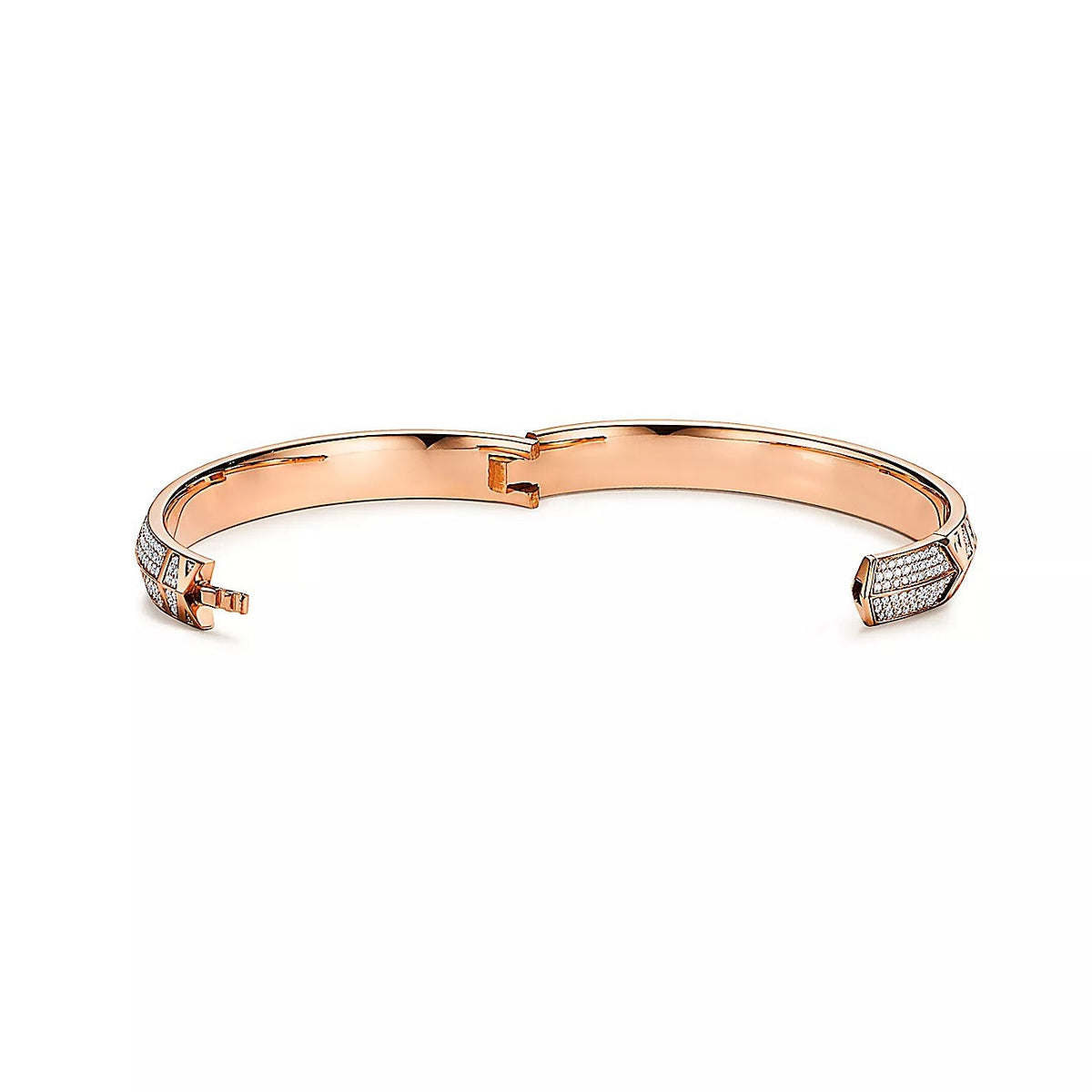 [Lume Jewelry]ATLAS X PINK GOLD DIAMOND PAVED BRACELET