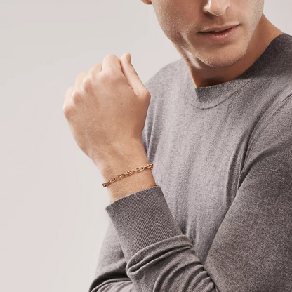 [Lume Jewelry]HARDWEAR SMALL LINK 26 MOTIF PINK GOLD BRACELET