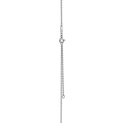 [Lume Jewelry]KNOT PENDANT SILVER DIAMOND NECKLACE