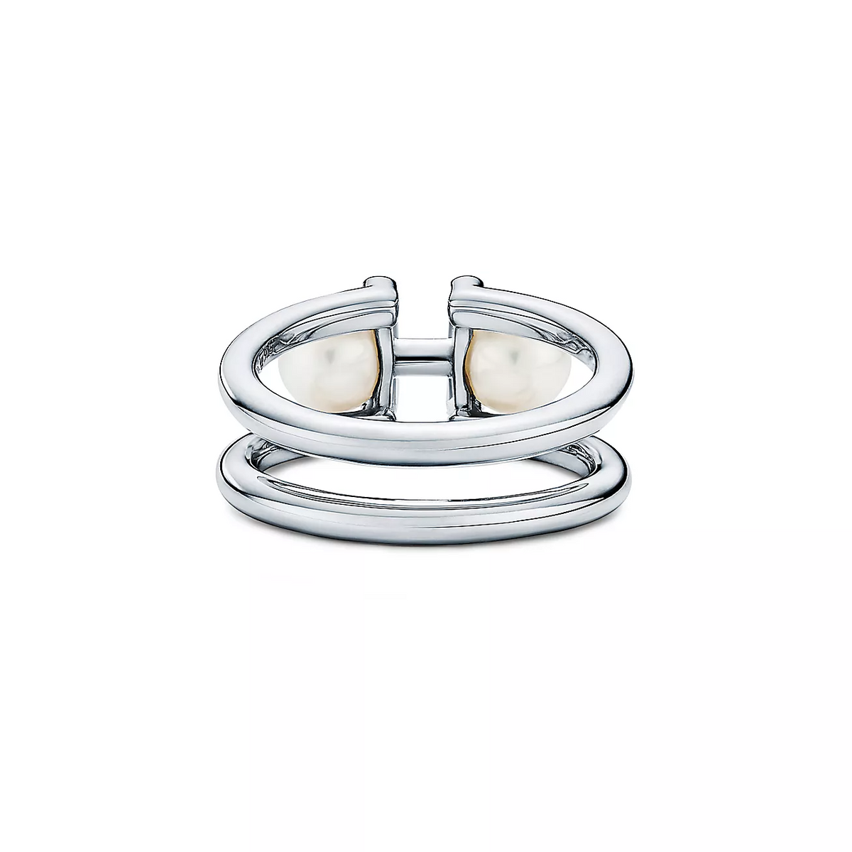 [Lume Jewelry]DOUBLE PEARL SILVER RING