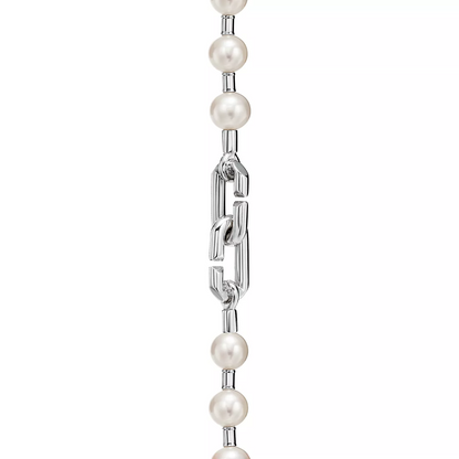 [Lume Jewelry]PEARL LOCK SILVER BRACELET