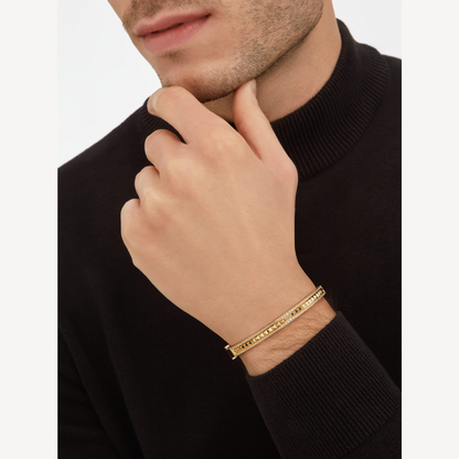 [Lume Jewelry]ZERO 1 SPIRAL AND PAVED DIAMOND GOLD BRACELET
