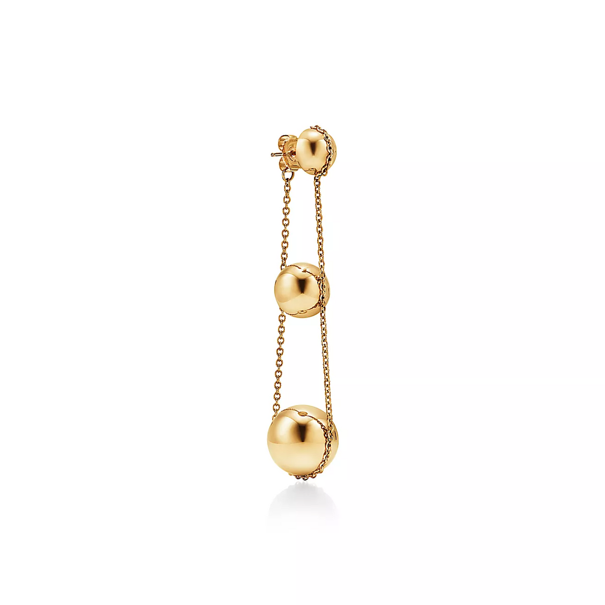 [Lume Jewelry]TRIPLE DROP GOLD EARRINGS