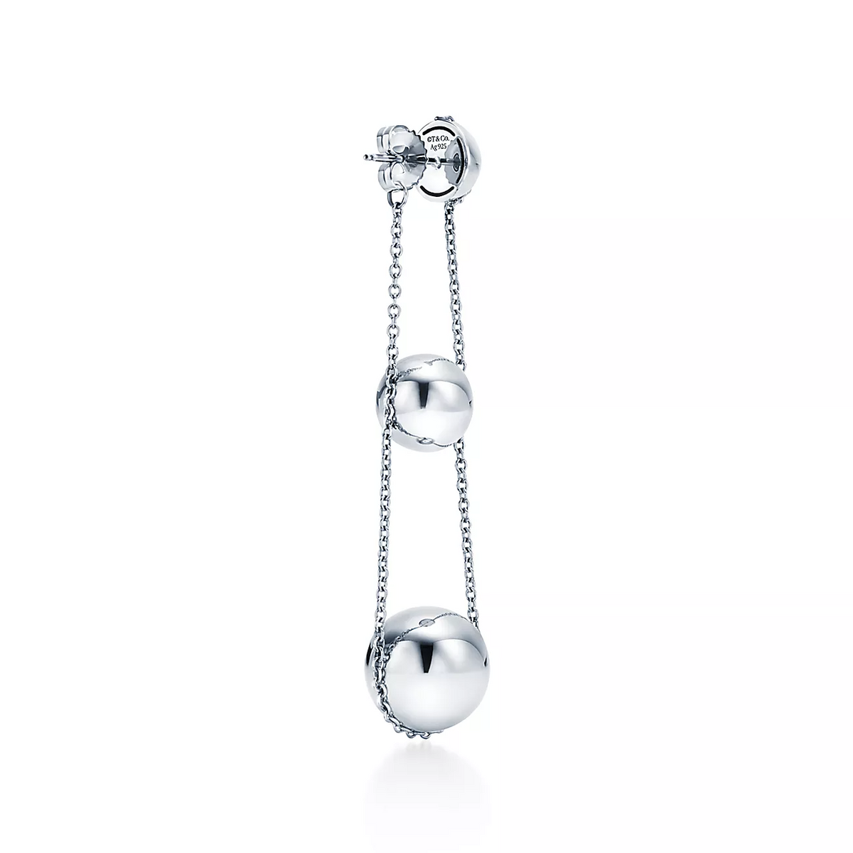 [Lume Jewelry]TRIPLE DROP SILVER EARRINGS