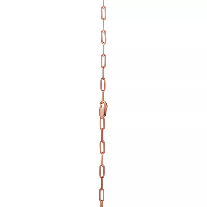 [Lume Jewelry]LOCK MEDIUM PENDANT PINK DIAMOND PINK GOLD NECKLACE